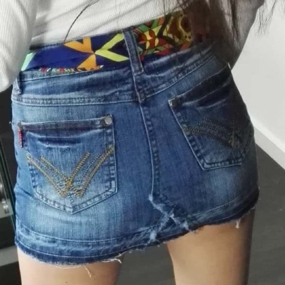 Designer Ladys Jeans Skirt from Europe - Picture 6 of 6